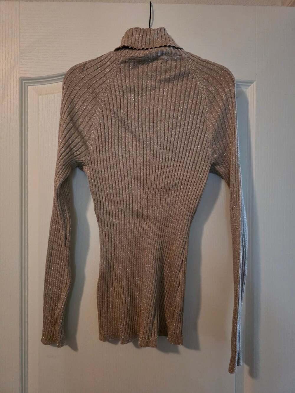 INC International Concepts Women's Gold Metallic Turtleneck Sweater XL - Picture 3 of 3